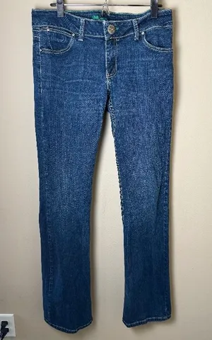 Wrangler Boot Cut Jeans Women Juniors 11/12x36 Embellished Cowgirl Western Rodeo thumbnail 1