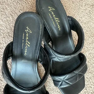 Avellini Italian Black Leather Sandals 8 thumbnail 5