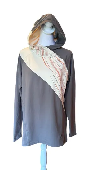 Mountain Hardwear Sweatshirt Gray Athletic Pullover Hiking Hoodie Womens Large thumbnail 1