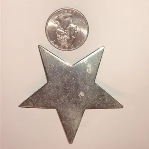 Silver Tone Vintage Star Brooch thumbnail 3