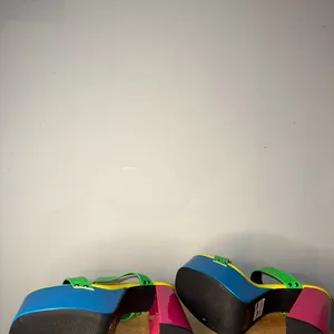 Cape Robbin Neon Colored Double Strap Platform Mule Heels Women’s Size 9 NEW thumbnail 7