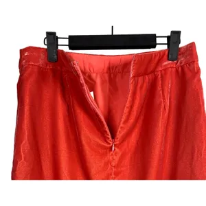 J.Crew Soft Velvet Mini Skirt Lined Lightweight Zip Up Back 4 Coral Orange Shade thumbnail 6