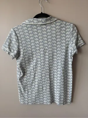 Roller Rabbit Women Hathi Elephant Print Polo Shorts Pima Cotton Pajama Set XS thumbnail 8