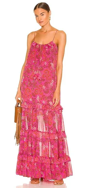 Misa Los Angeles Magdalena Maxi Dress in Careyes Flora Small thumbnail 1