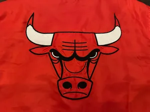 NBA Ultra Game Men's L Chicago Bulls Bomber Varsity Snap Up Jacket thumbnail 14