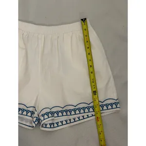 &merci off white embrodiered shorts size large thumbnail 6
