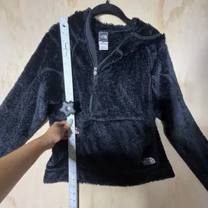 The North Face Womens Large Black High Pile Fleece 1/4 Zip Pullover Jacket thumbnail 2
