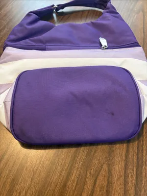 NEW JOY Deluxe Insulated Lunch Cooler Tote Bag Purple thumbnail 6