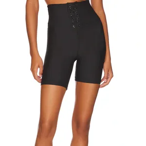 WeWoreWhat Lace Up Biker Shorts Black Revolve Stretch Athleisure Womens XL NWT thumbnail 2