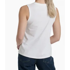 Kuhl White V Neck Sleeveless Vega Tank Top Outdoor Athleisure Classic Basic thumbnail 2