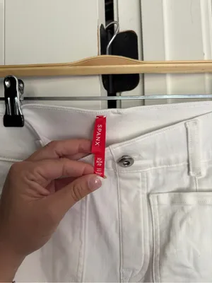 Spanx crop White Wide-Leg Pull On High Rise Pants thumbnail 2