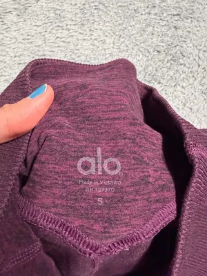 Alo yoga goddess Ribbed Leggings maroon burgundy small thumbnail 6