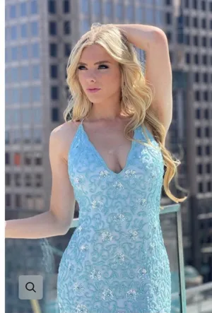 Prom Dress Blue Size 0 thumbnail 2