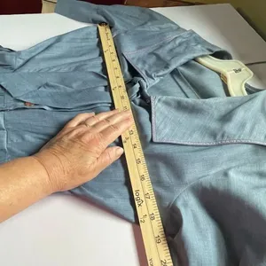 Countrywise Macshore Classics vintage Midcentury dress in chambray blue. Size 11 thumbnail 10