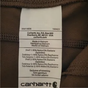 Carhartt Women's Force Fitted Lightweight Utility Legging in Brown, Size small‎ thumbnail 7