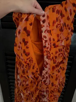 NWT Love & Lemonade Orange Leopard Mini Dress Size XL thumbnail 10