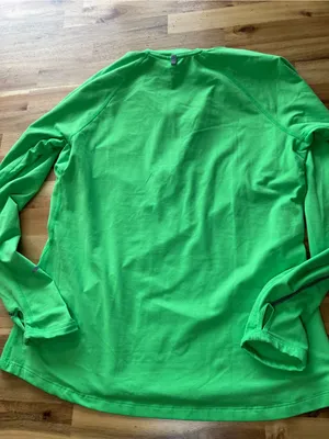 Nike Running Dri-FIT Neon Green Quarter Zip Pullover Women’s Large thumbnail 8