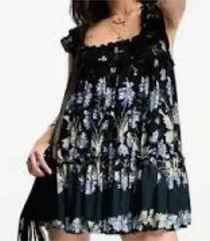 Intimately by Free People Bali Wild Daisy tiered slip dress XS thumbnail 1