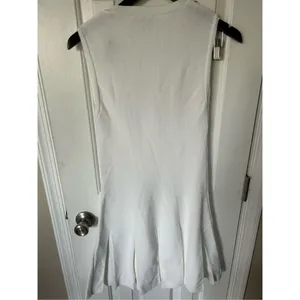 Zara white flared dress size XS knitted thumbnail 2