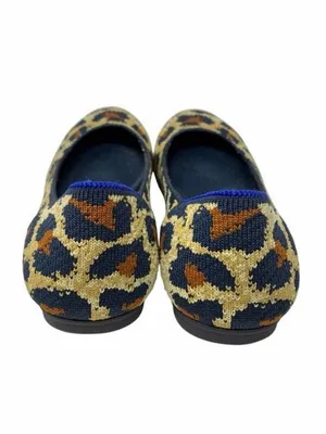 Rothy’s The Flat Knit Leopard Print Round Toe Ballet Flats Women’s Size 7.5 thumbnail 3