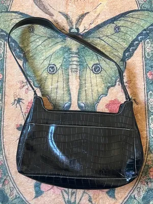 Y2k vintage Classic Black Shoulder Bag thumbnail 2