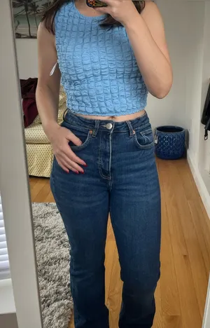 Princess Polly Crop Top Blue Tank thumbnail 1