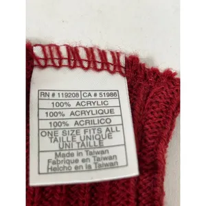 Indiana Hoosiers IU‎ Striped Knit Scarf One Size Fits All Team Red Black White thumbnail 4