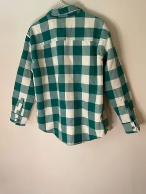 Natural Reflections Shacket Sherpa buffalo flannel plaid thumbnail 3