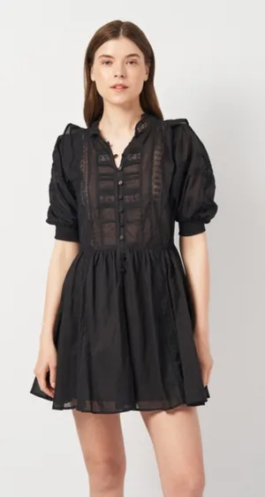 Mango Black Mini Dress thumbnail 1