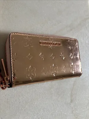 Michael Kors Metallic Rose Gold Embossed Wristlet thumbnail 2