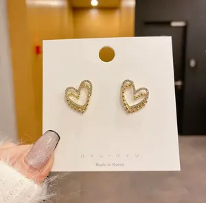 Gold Plated Heart Earrings thumbnail 1