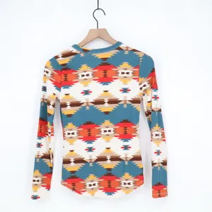 No Boundaries Top Womens S NB42100017550P Multi Southwestern Ribbed Excellent thumbnail 5