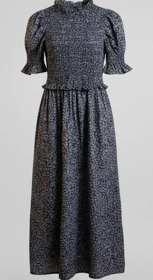 GAP Smocked Floral Maxi Dress | Cottagecore Boho Prairie Style S thumbnail 1
