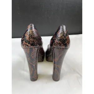 Michael Kors Women's Brown Genuine Snake Shoes/Heels 5.25" Size 7.5 SKU 4234 thumbnail 5