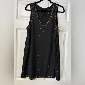 Free People Soho Studded Dress in Black Size 10 thumbnail 3
