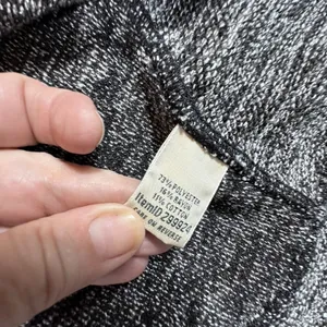 L L Bean Shawl Collar Sweater Womens Large P Gray Marled Pullover Pockets Soft thumbnail 11
