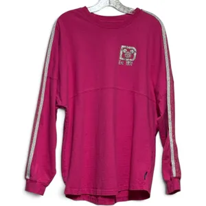 Disney Parks Spirit Jersey Walt Disney World Pink Silver Sparkle Large thumbnail 1