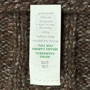 NWT Aerie Preppy Sweater Vest Oversized Chunky Brown L/XL Dark Academia Cozy thumbnail 4