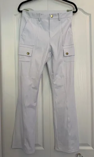 HALARA White Wide Leg Cargo Pants - Medium Regular thumbnail 1