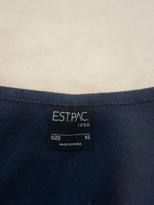 PacSun Navy Cropped Top thumbnail 3