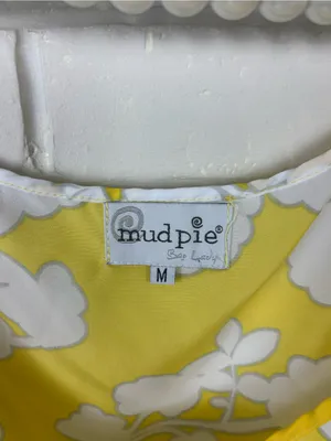 Mudpie Beach To Bar Yellow Patterned Swimsuit Coverup Dress Size M thumbnail 7