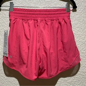 NWT Lululemon Hotty Hot High Rise 4” Lined Glazed Pink Size 4 thumbnail 8