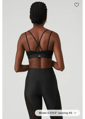 Alo Airlift Mesh Logo Sports Bra thumbnail 3