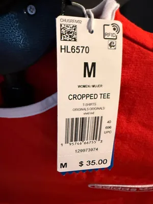 Adidas women’s Cropped Tee size med thumbnail 3