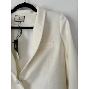 NWD Tuckernuck Cream Wool Warner Blazer Two Button Women’s Size Small thumbnail 6