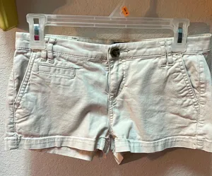EXPRESS Cream Colored Short Short thumbnail 1