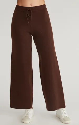 NWT 525 AMERICA- Miranda High Rise Wide Leg Pants Chocolate Size S thumbnail 1