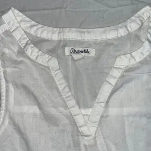 Aeropostale Woven Tank Top White Small Sleeveless thumbnail 2