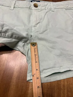 American Eagle Stretch Midi Women's Size 10 Mint Green Chino Shorts thumbnail 8