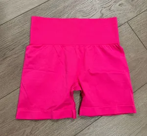 Amazon Hot pink no seam biker shorts thumbnail 1